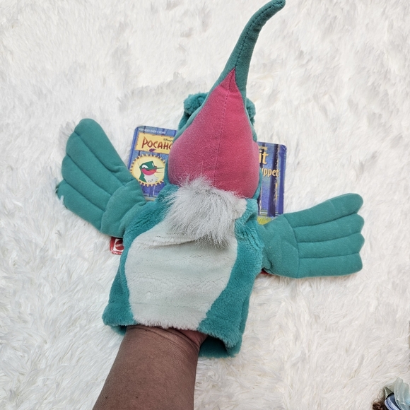 VTG 90S Disney Pocahontas Character FLIT Hummingbird Plush Hand Puppet Mattel - Picture 6 of 12